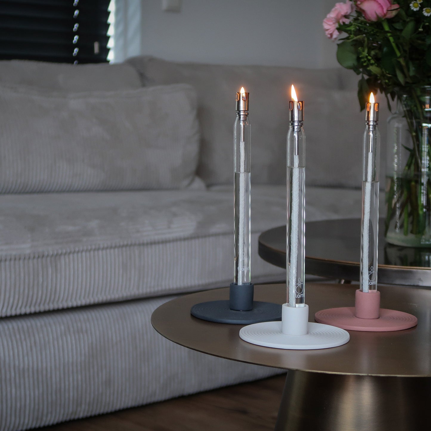 Combi Deal: Flamt Kaars 3.1 + Kandelaar White Single