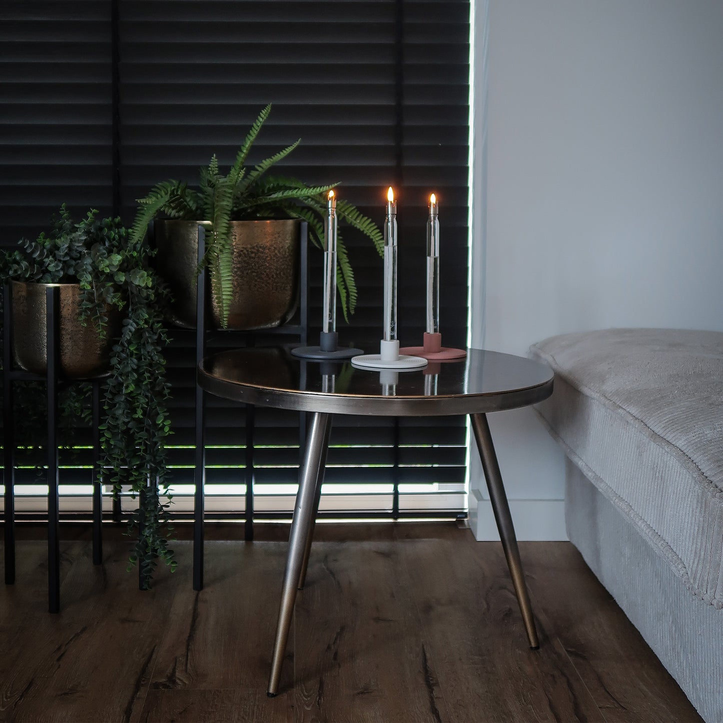 Flamt Kandelaar Charcoal Black Single