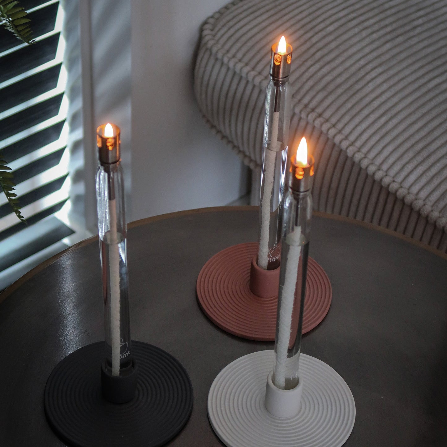 Combi Deal: Flamt Kaars 3.1 + Kandelaar White Single