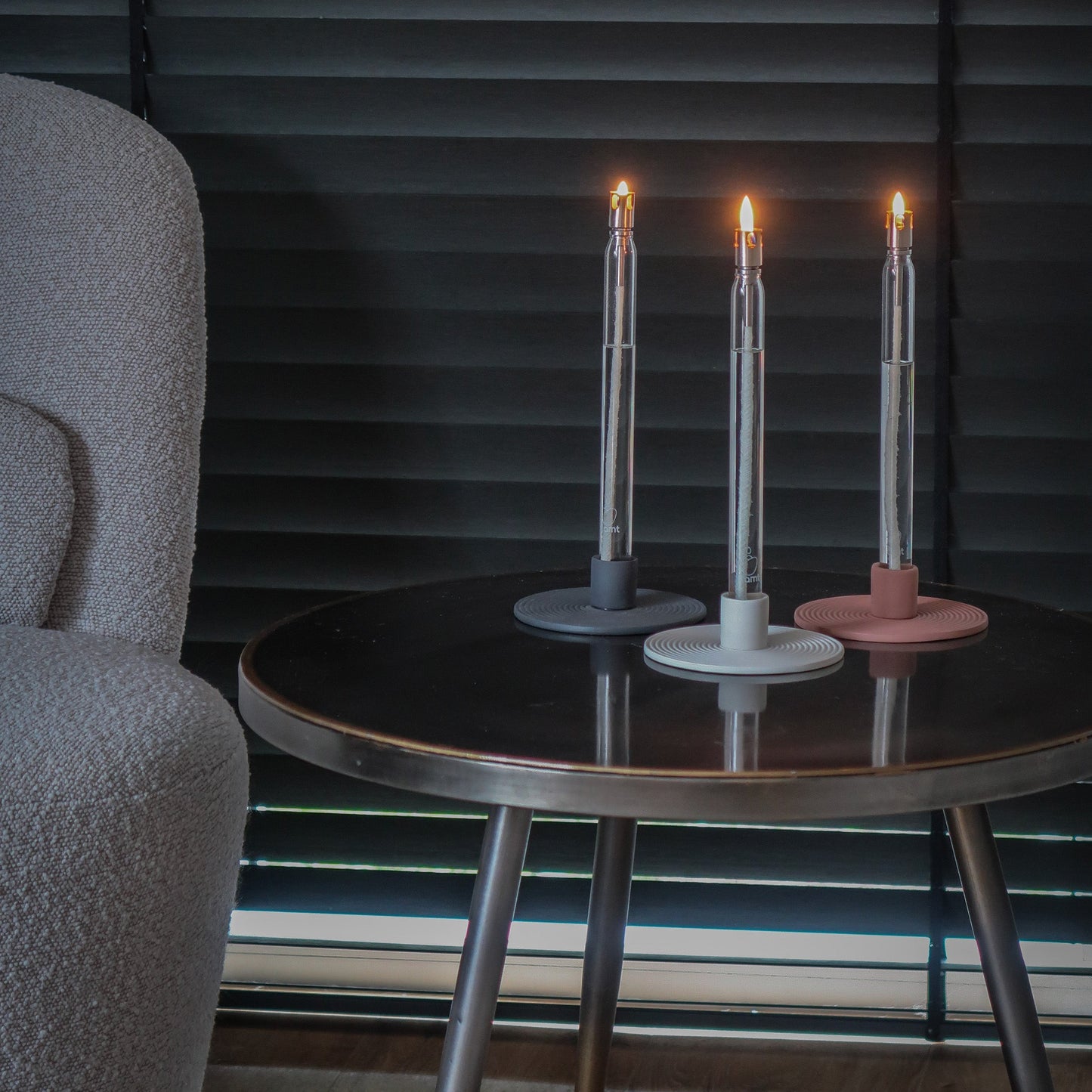 Combi Deal: Flamt Kaars 3.1 + Kandelaar White Single