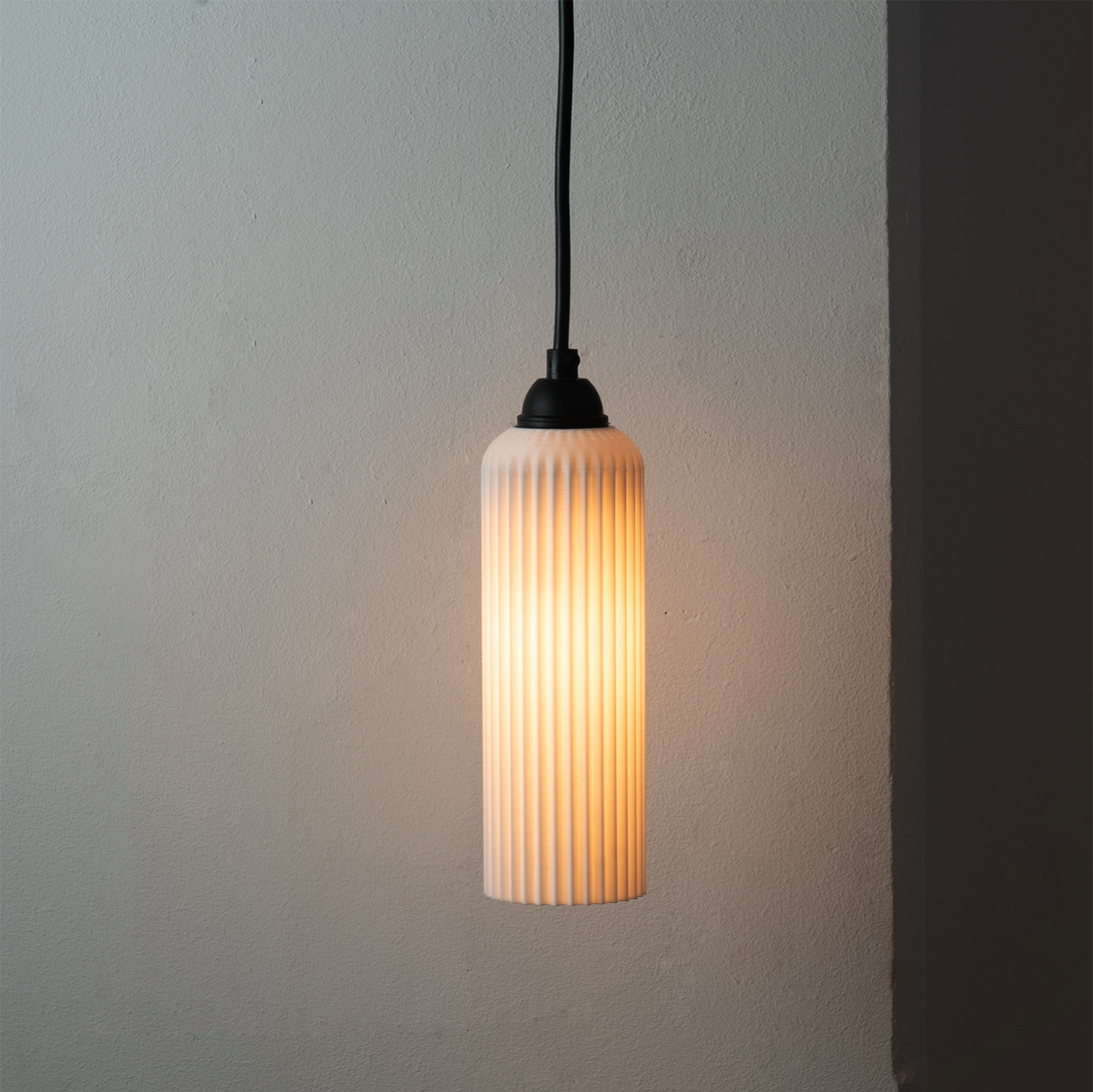 Hanglamp - Tube - Wit/Zwart