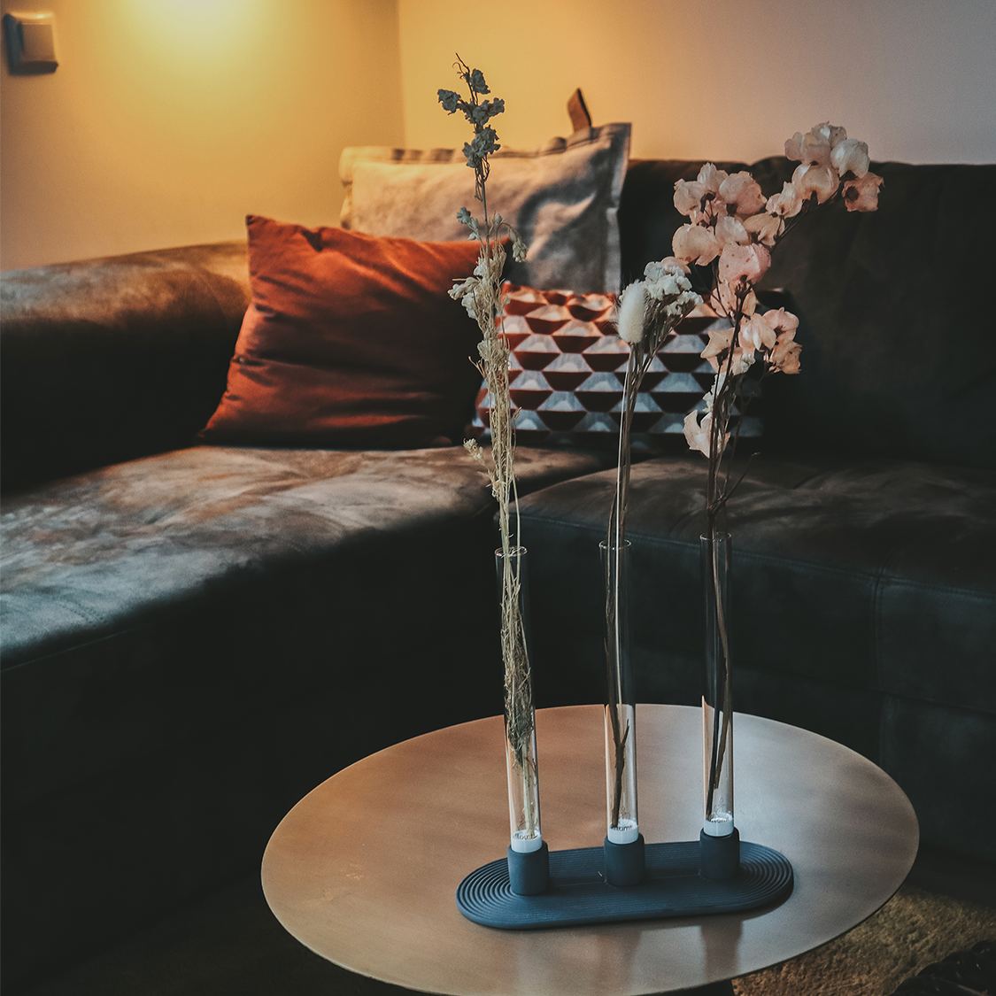 Flamt Candlestick Black Triple