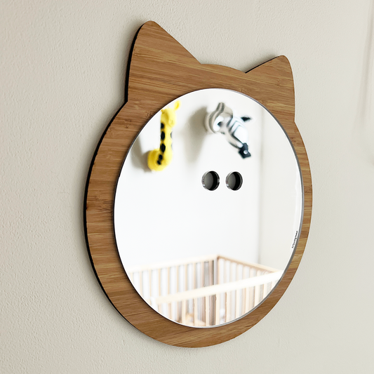 Flamt ZieT Kinder spiegel bamboe kat