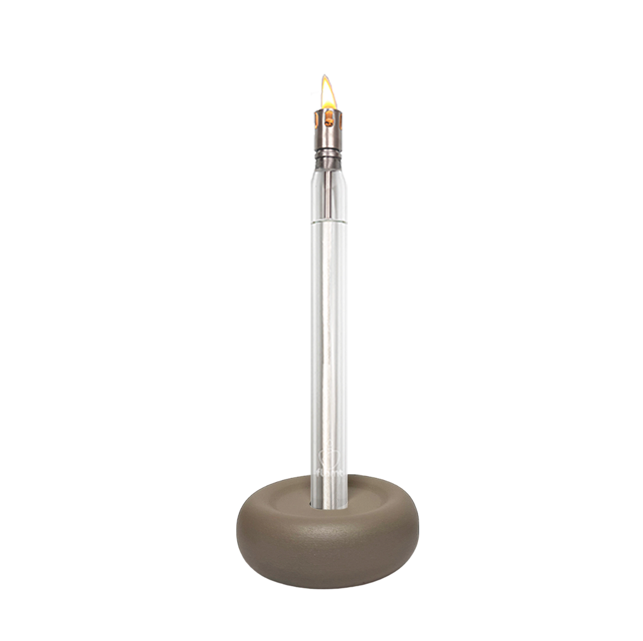 Combi Deal: Flamt Kaars 3.1 + Kandelaar Disk Taupe