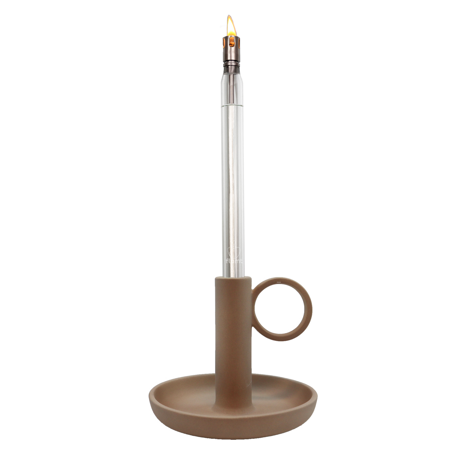 Combi Deal: Flamt Candle 3.1 + Candlestick Beige Earthenware