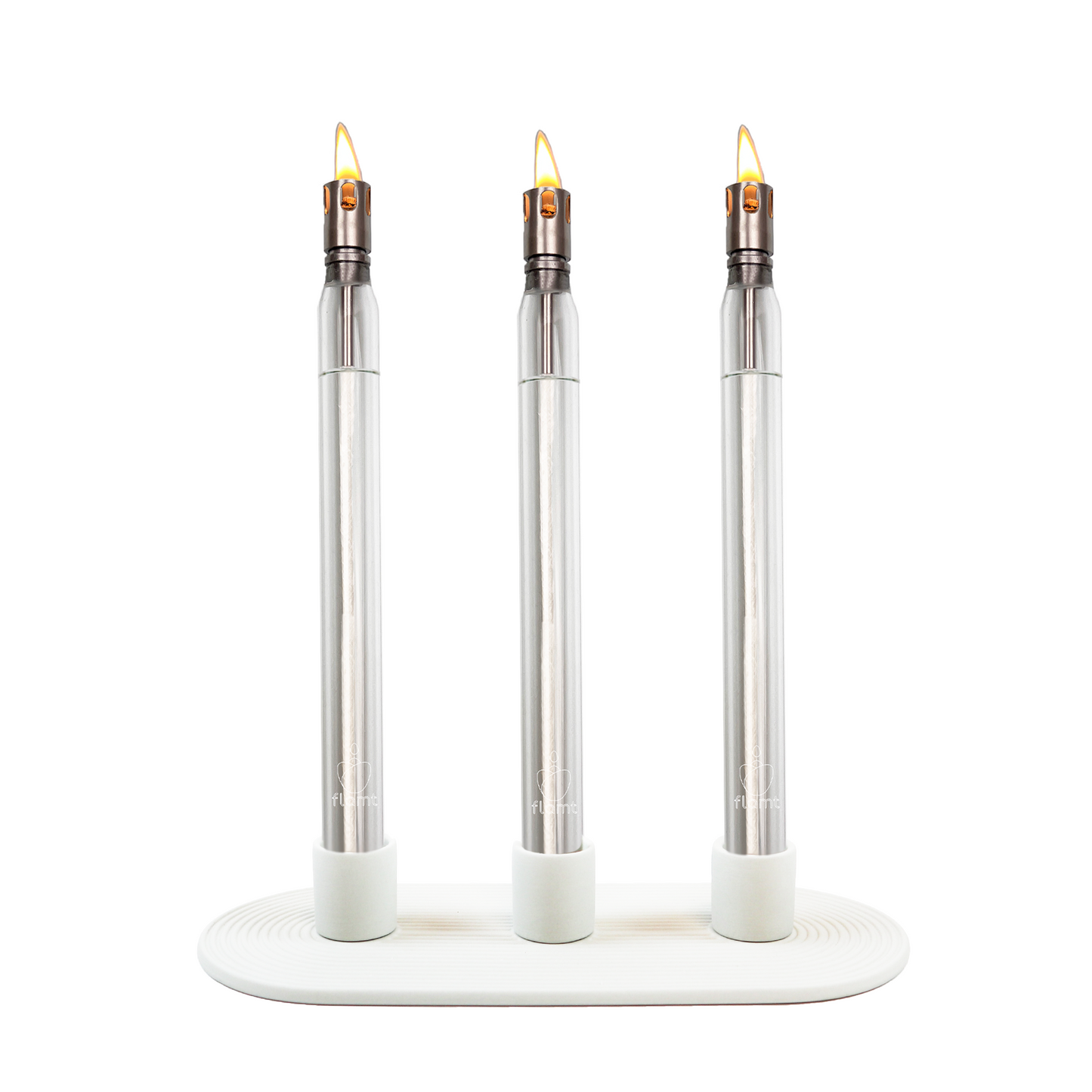 Combi Deal: Flamt Candle Triple 3.1 + Candlestick White Triple