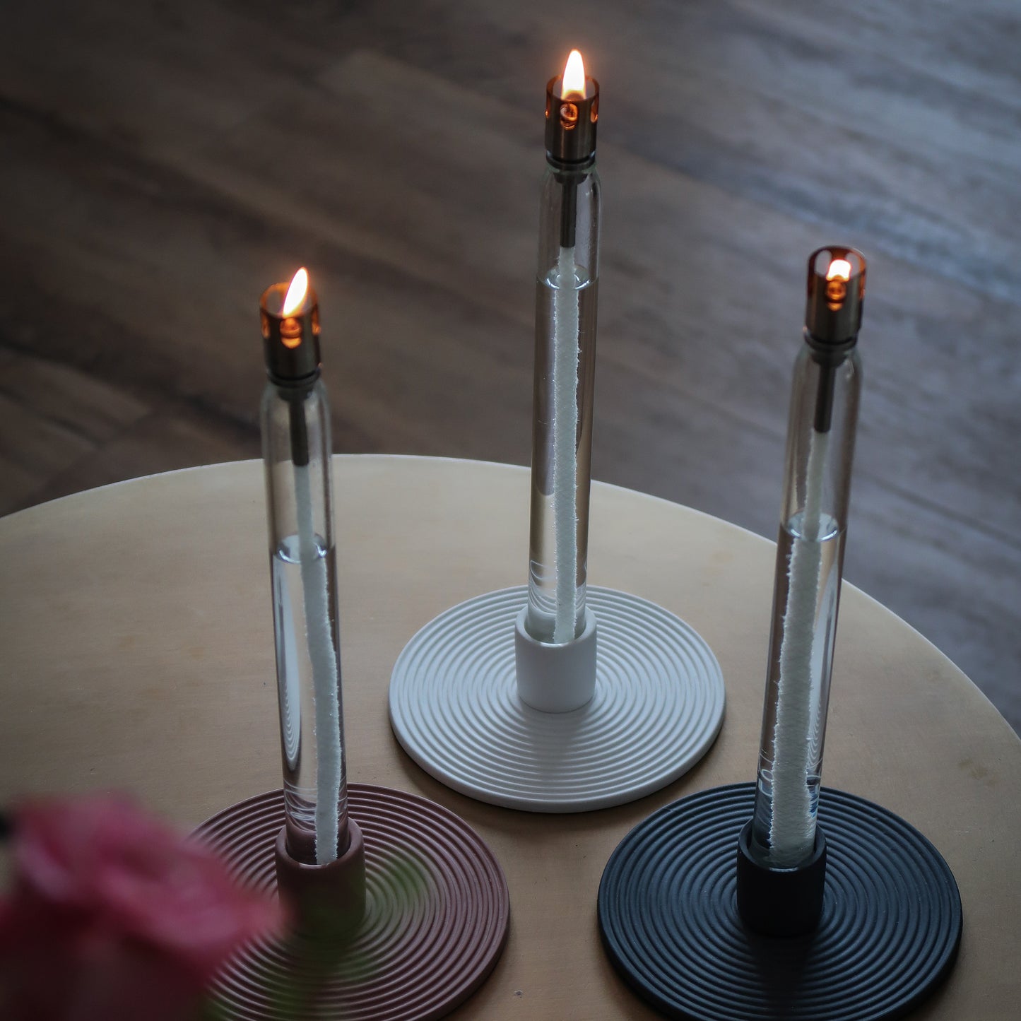 Flamt Candlestick Charcoal Black Single