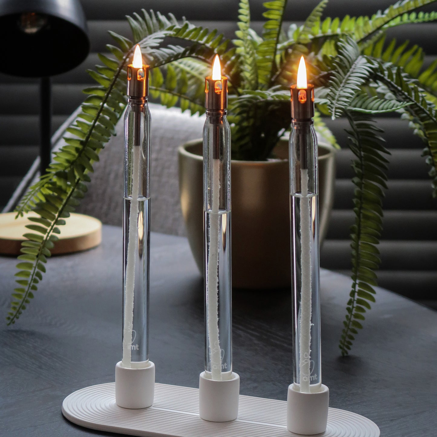 Combi Deal: Flamt Candle Triple 3.1 + Candlestick Blush Triple