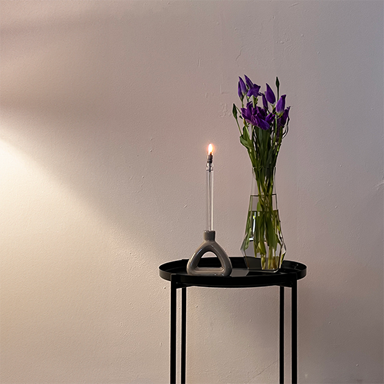 Combi Deal: Flamt Candle 3.1 + Candlestick Fara Taupe