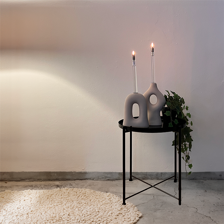 Combi Deal: Flamt Candle 3.1 + Candlestick Indra Sand