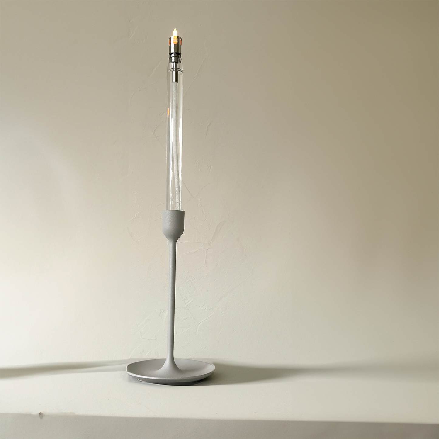 Combi Deal: Flamt Candle 3.1 + Greige Candle holder Larger
