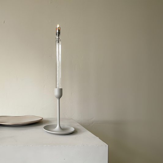 Combi Deal: Flamt Kaars 3.1 + Greige Kandelaar Medium