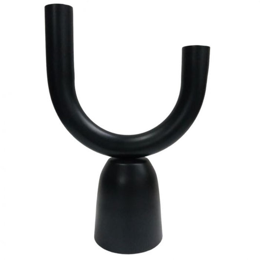 Candlestick Bodil Broken Black