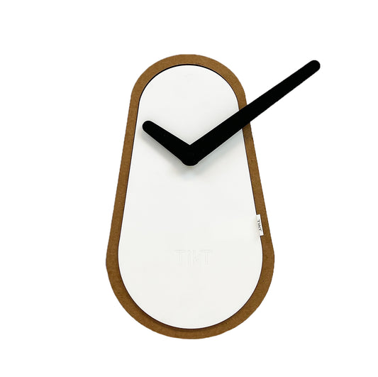 Flamt TiKT Table Clock - Carton White